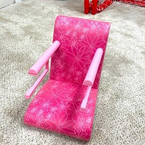 American girl doll pink high chair booster seat clip-on table seat for dolls